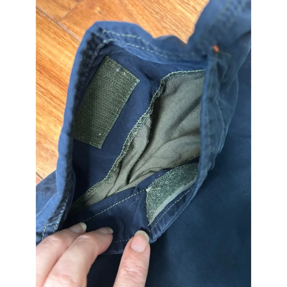 Structure Mens Vintage Navy Utility Pants Cotton Nylon Baggy grunge Gorpcore‎ L